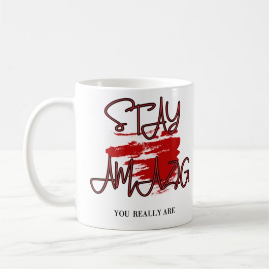 Stay Amazing Koffiemok (Links)