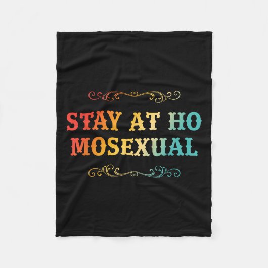 Stay At Ho Moual Funny Design  Fleece Deken (Voorkant)