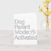 Stay At Home Dog Parent _ Dog Parent Mode Activate Kaart (Gele Bloem)