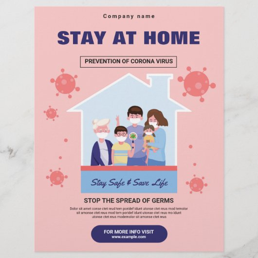 Stay At Home Flyer (Voorkant)
