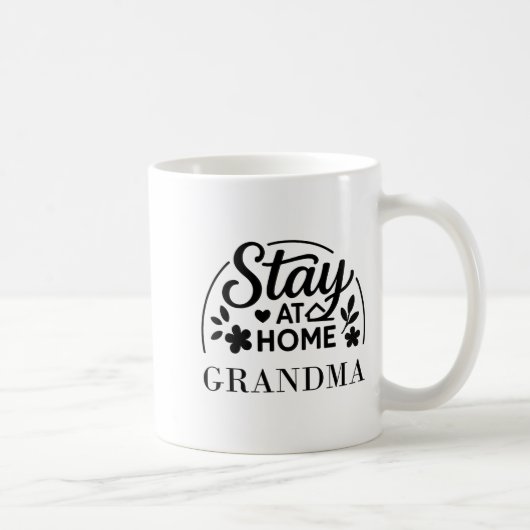 Stay At Home Grandma Funny Quote Suitable For Men  Koffiemok (Rechts)