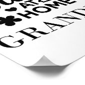 Stay At Home Grandma Funny Quote Suitable For Men  Poster (Hoek)