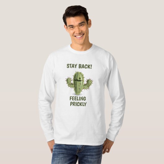 "Stay Back! Feeling Prickly" T-Shirt for Men (Voorkant volledig)
