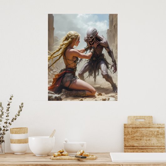 Stay Back Poster (Keuken)