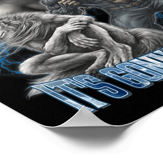 Stay Behind Me Kitten It's Gonna Get Wild Funny Al Poster (Hoek)