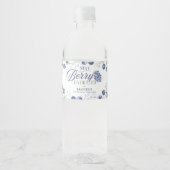 Stay Berry Hydrated First Birthday Waterfles Etiket (Voorkant)