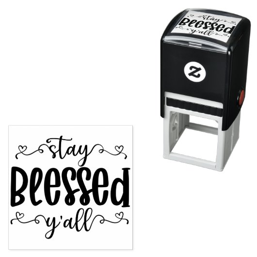Stay Blessed Y'all - Thanksgiving  Zelfinktende Stempel (In situ)