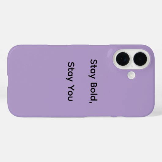 Stay Bold iPhone Case (Achterkant (horizontaal))