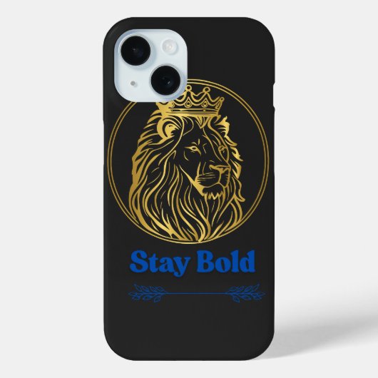 Stay Bold – Royal Lion King Design | Symbol of Str Case-Mate iPhone Case (Achterkant)