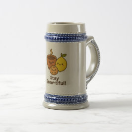 Stay Brew-tiful – Cute Coffee, Lemon & Cookie  Bierpul
