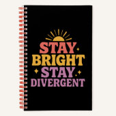 Stay Bright, Stay Divergent Notitieboek (Voorkant)