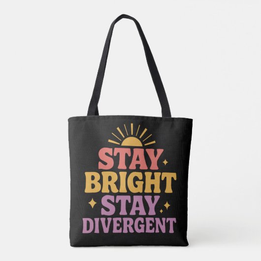 Stay Bright, Stay Divergent Tote Bag (Achterkant)