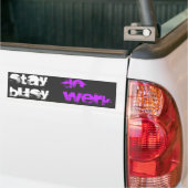 STAY BUSY, DOE WERK BUMPERSTICKER (Op Truck)
