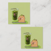 Stay Calm Like a Capybara Contactkaartje (Voorkant / Achterkant)