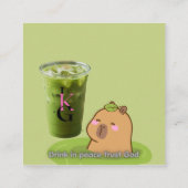 Stay Calm Like a Capybara Contactkaartje (Achterkant)