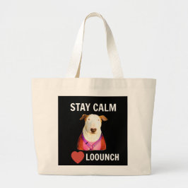 STAY CALM - LOVE LOOUNCH, 2 Sided Canvas tas