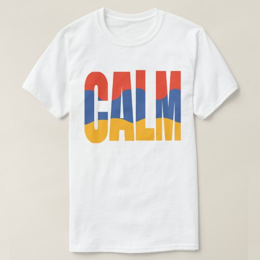 Stay Calm Minimalist Typography Sticker T-shirt (Design voorkant)