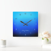 Stay Calm Ocean Gradient Vierkante Klok (Huis)