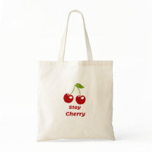 Stay Cherry – Minimalistische esthetische Canvas t