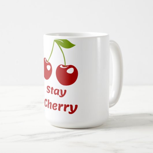 Stay Cherry Schattige Cherry Mok voor Coffee & Tea (Voorkant rechts)