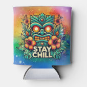 Stay Chill Tiki Koelbox – Tropische Drink Houder Blikjeskoeler (Voorkant)