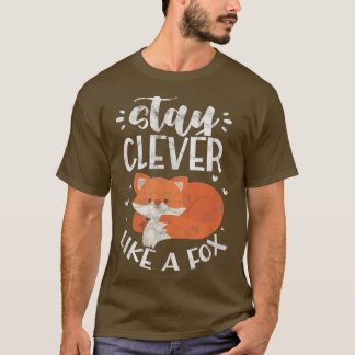 Stay Clever Like A Fo Foes Kawaii Distressed  T-shirt