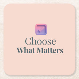 Stay Close to What Heals You Minimal Motivational  Kartonnen Onderzetters