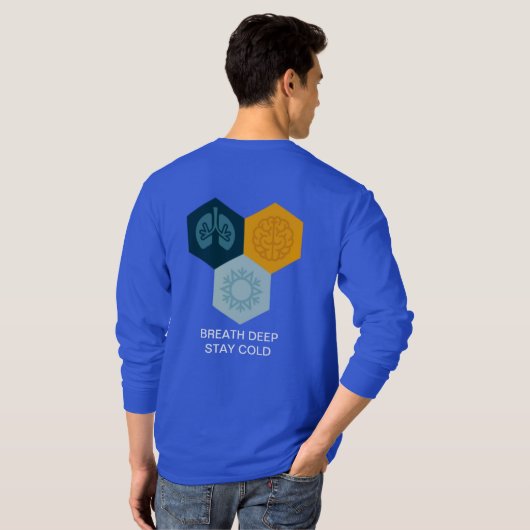 STAY COLD-BREATH DEEP groot T-shirt (Achterkant volledig)