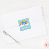 Stay colorful vierkante sticker (Envelop)