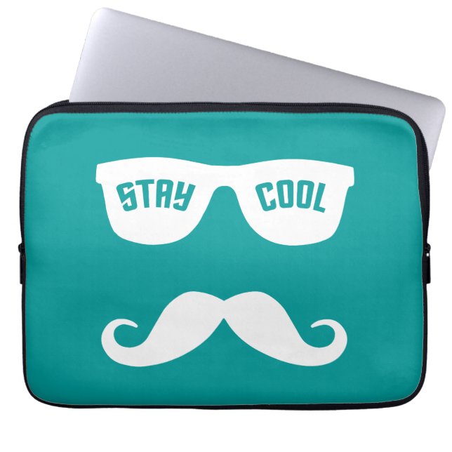 STAY COOL aangepaste laptophoes Laptop Sleeve (Voorkant)