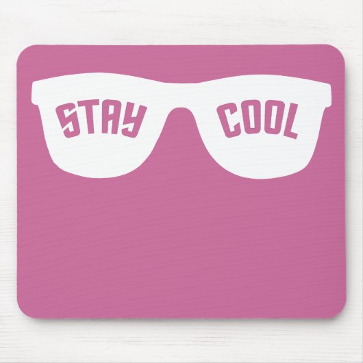 STAY COOL aangepaste mousepad Muismat (Voorkant)