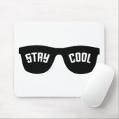 STAY COOL aangepaste mousepad Muismat (Met muis)