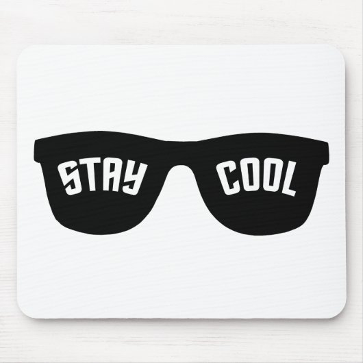 STAY COOL aangepaste mousepad Muismat (Voorkant)