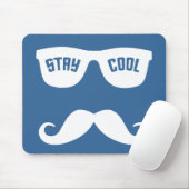 STAY COOL aangepaste mousepad Muismat (Met muis)