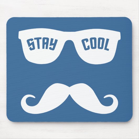 STAY COOL aangepaste mousepad Muismat (Voorkant)