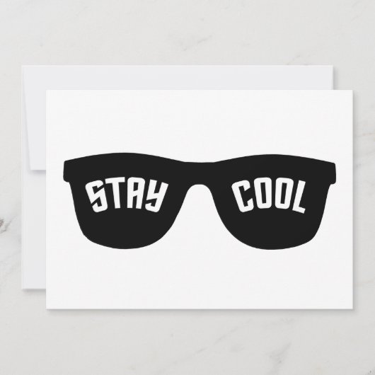STAY COOL aangepaste uitnodiging (Voorkant)