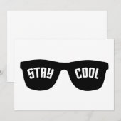 STAY COOL aangepaste uitnodiging (Voorkant / Achterkant)