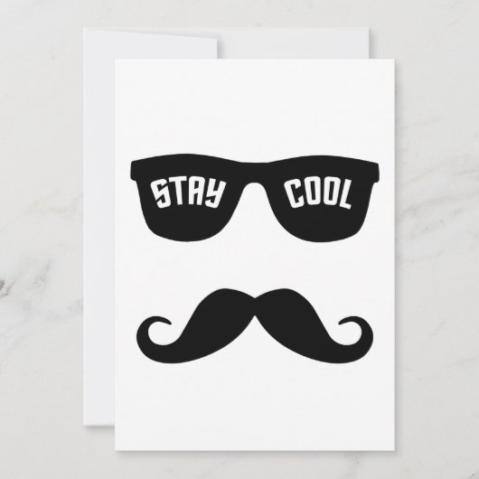 STAY COOL aangepaste uitnodiging (Voorkant)