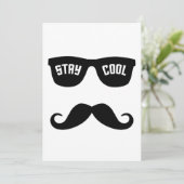 STAY COOL aangepaste uitnodiging (Staand voorkant)