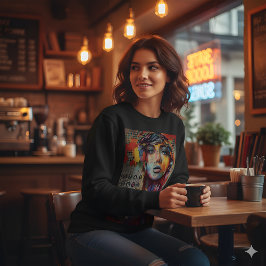 Stay Cool Abstract Portrait Sweatshirt