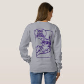 Stay Cool Be Kind Chill Cat Positivity Trui (Achterkant volledig)