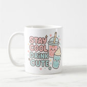 Stay Cool,Drink Cute–Trendy Summer Quote Koffiemok (Links)