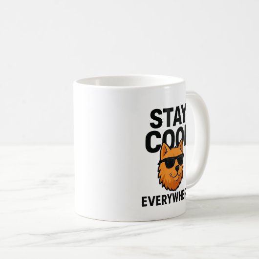 Stay Cool Everywhere Dog Koffiemok (Voorkant rechts)