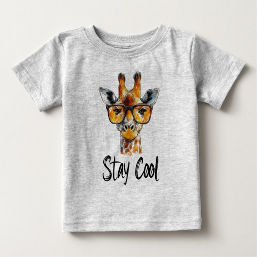 Stay Cool - Giraffe met zonnebril Illustratie (Voorkant)