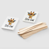 Stay Cool - Giraffe met zonnebril Illustratie Handwaaier (Niet-gemonteerd)