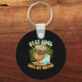 Stay Cool Like My Coffee Iced Coffee Lover  Sleutelhanger (Voorkant)