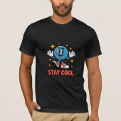 Stay Cool Retro Cartoon T-shirt (Voorkant)