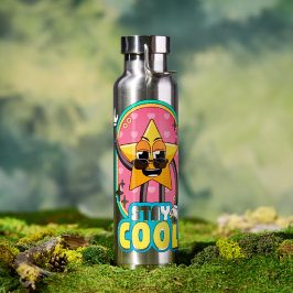 Stay Cool Retro Star Water Bottle Waterfles