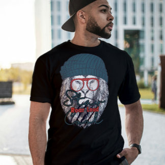 Stay Cool, Roar Loud – Chill but Fearless Lion T-S T-shirt