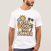 Stay Cool This Summer - Cute Summer Ice Cream Tee T-shirt (Voorkant)